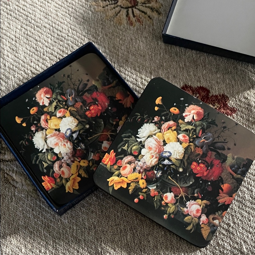 Floral Coaster Set